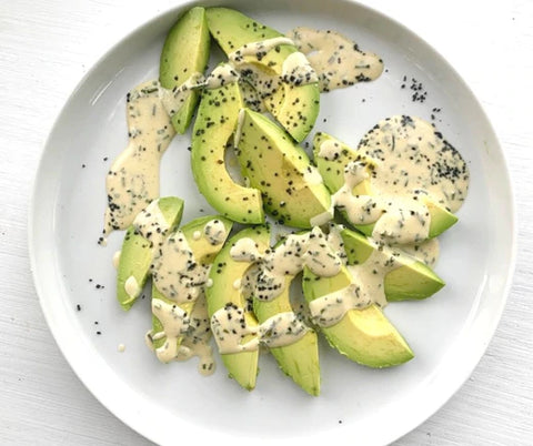 Avacado with vinaigrette 