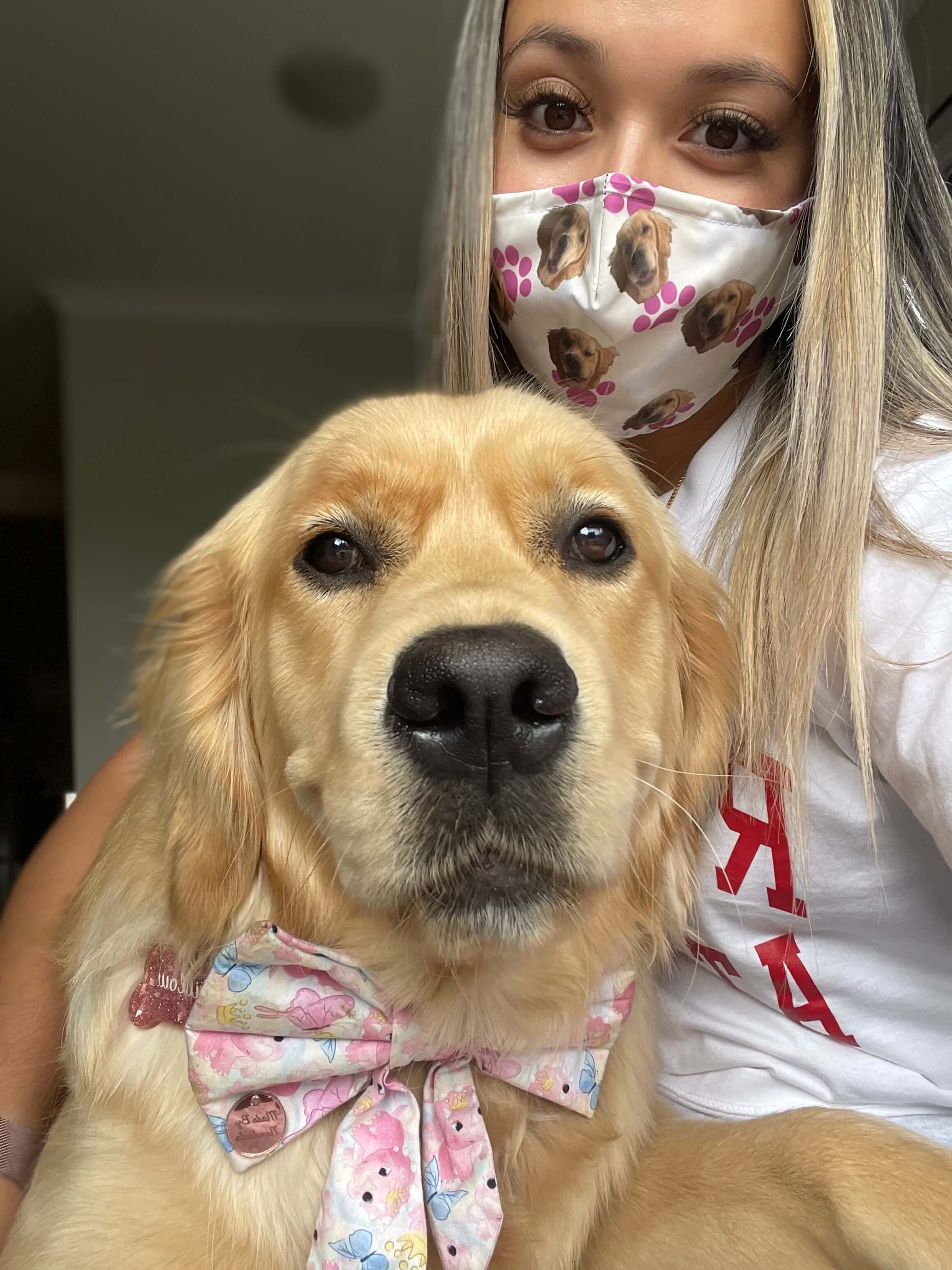 Dog Photo on Face Mask