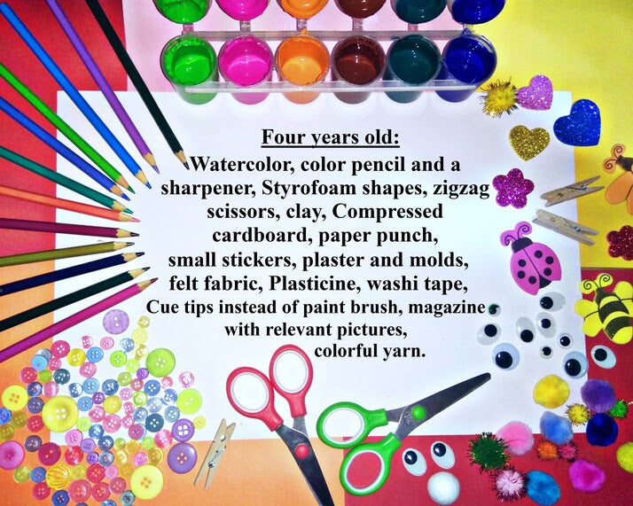 Creative materials for four years old
