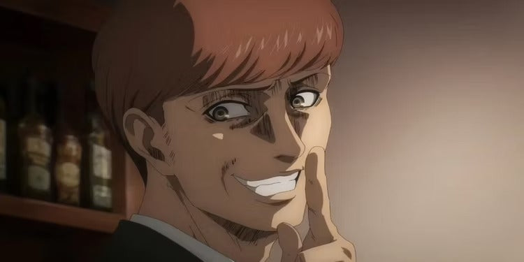 Floch souriant dans l'Attaque des Titans.