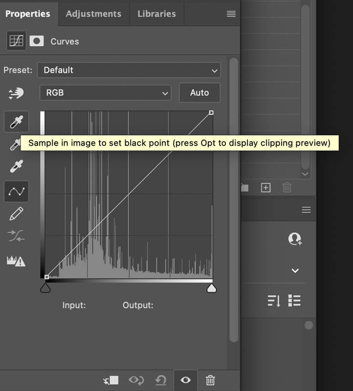 Photoshop set black point