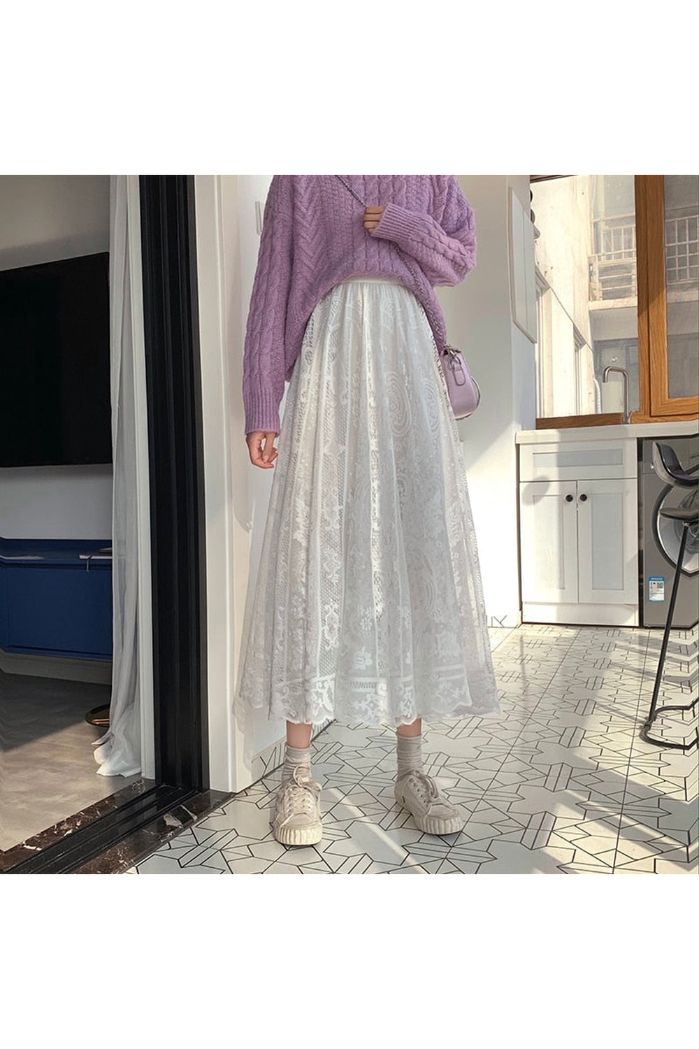 Long cottage-style skirt - Сottagecore clothes