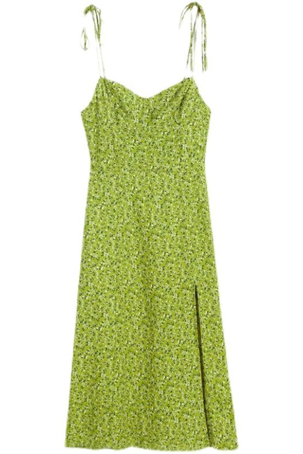 Cottagecore Green Sleeveless Dress - Сottagecore clothes