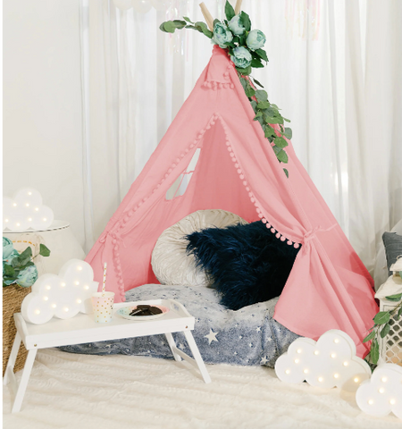 Pink Canvas Play Tent