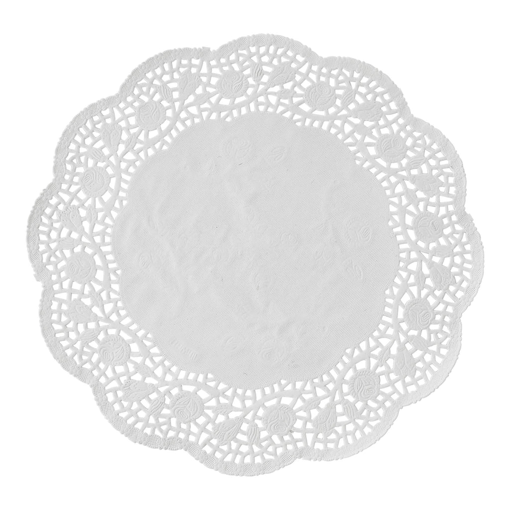 Dulcet Delights Round Lace Paper Doilies 4 - Set of 250, Natural