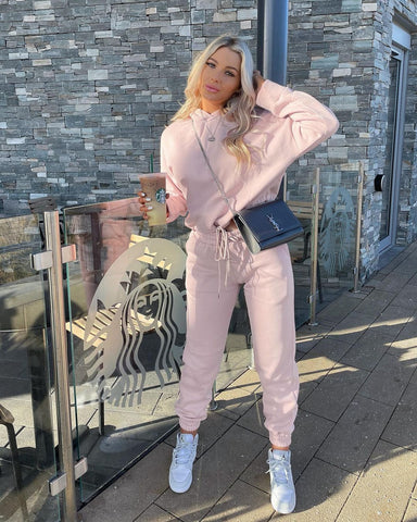 baby pink ultimate chill tracksuit