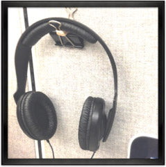 standing desk headphone hook