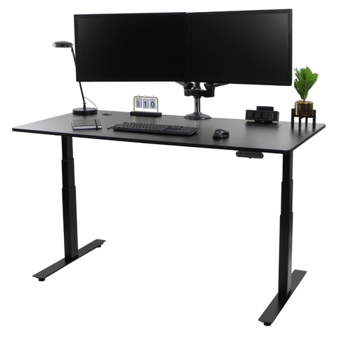 black laminate standing desk