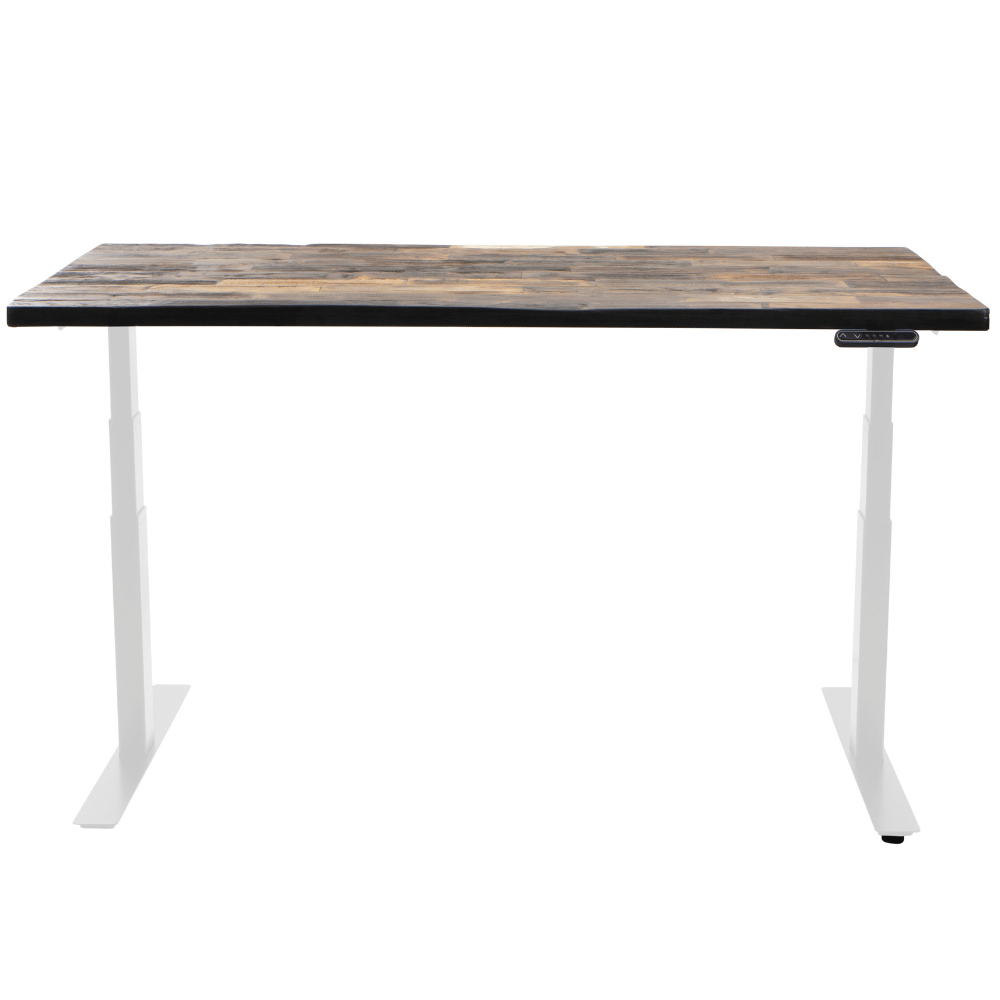 rustic wood standing desk