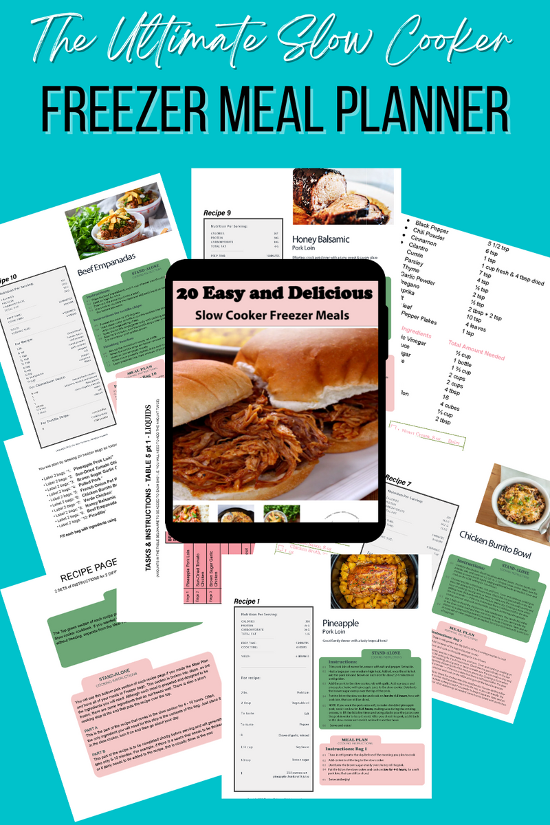 Slow Cooker/Freezer Meal Plan with Grocery List – The How-To Home
