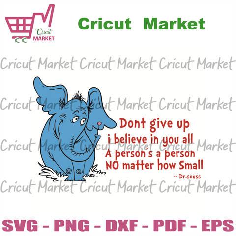 Dr Seuss Tagged Elephant Svg Cricut Market