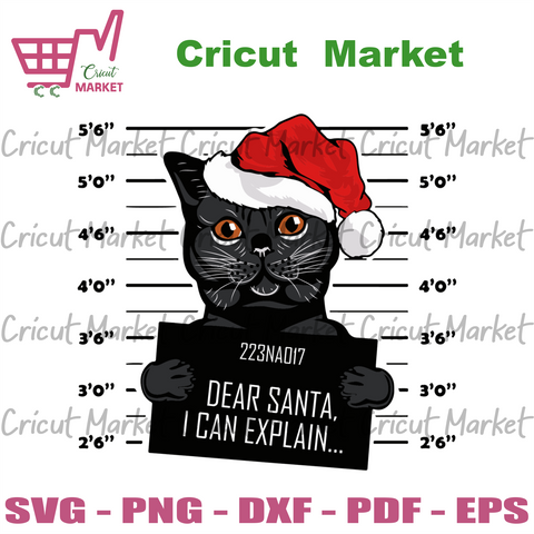 Download Christmas Svg Tagged Cat Svg Cricut Market
