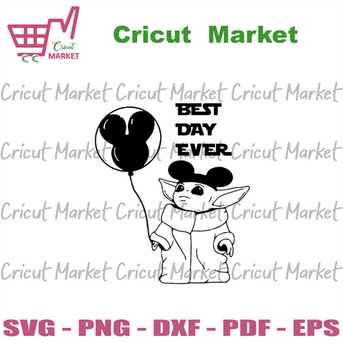 Free Free 134 Svg Baby Yoda Holding Mickey Balloon SVG PNG EPS DXF File