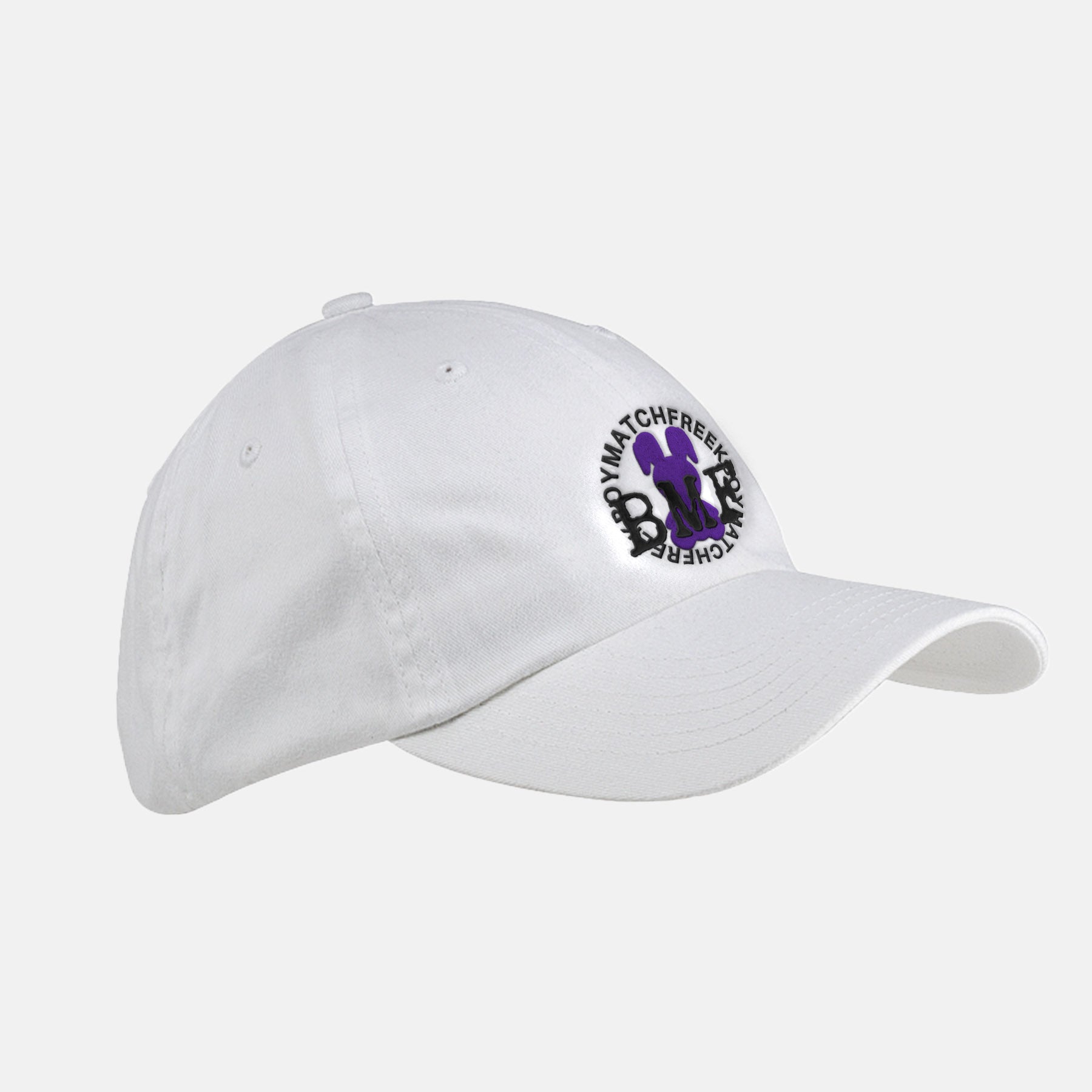 jordan 3 dark iris matching cap hat purple embroidery white