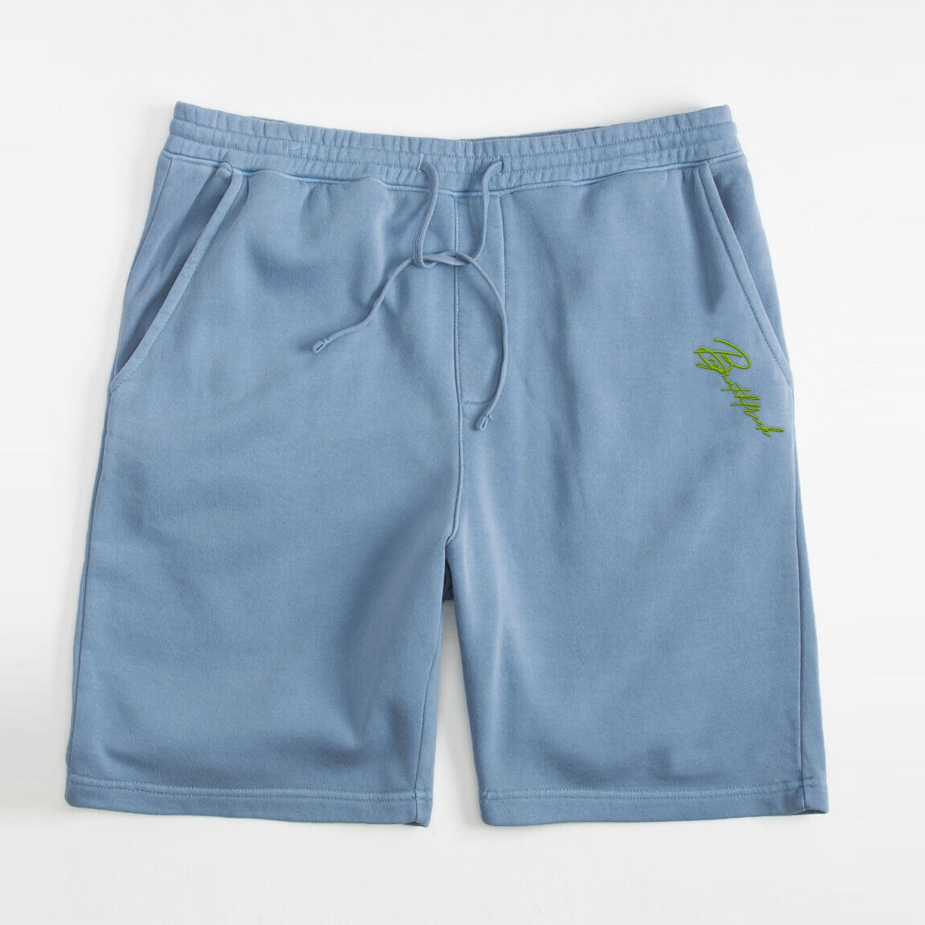 dunk low chlorophyll matching shorts pigment blue embroidered