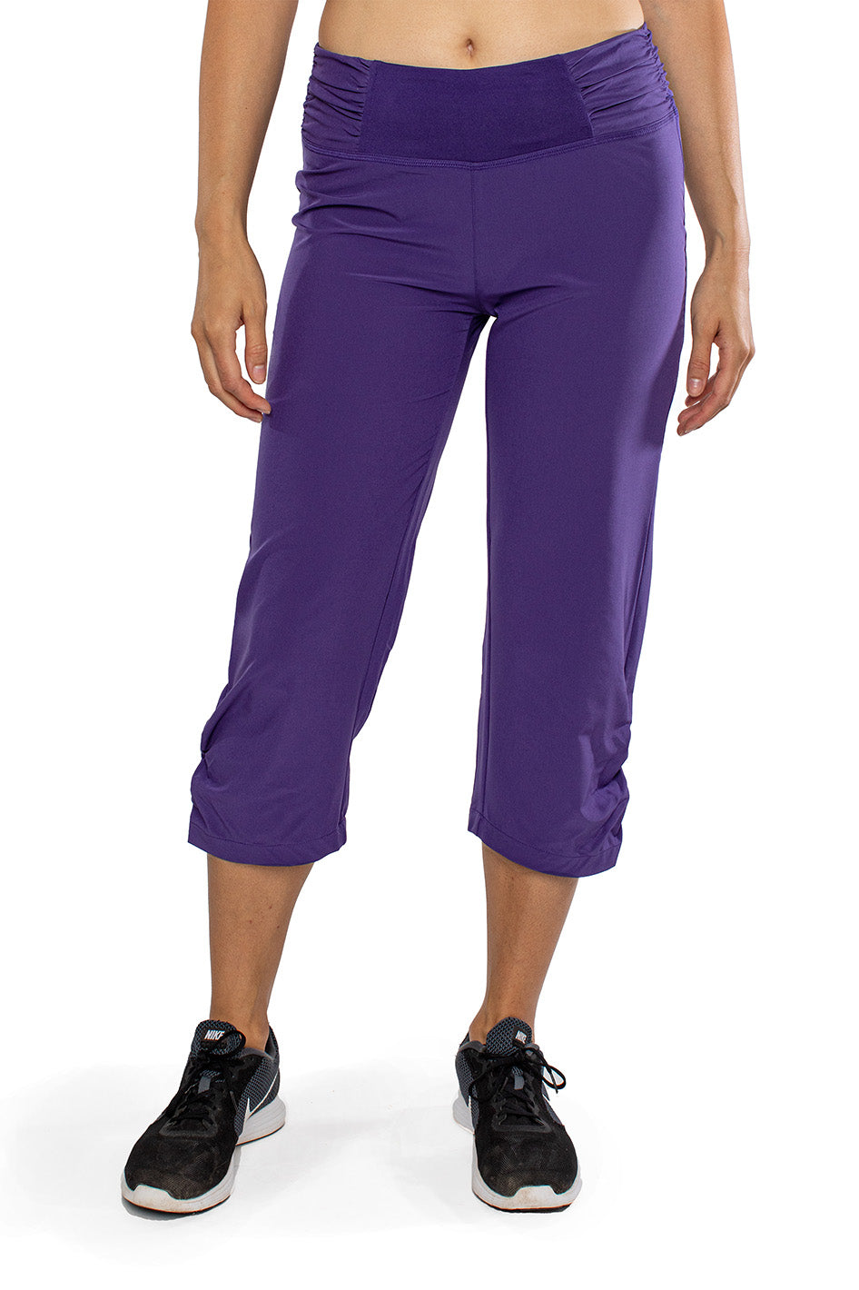  Custer's Night High Waisted Capri Leggings for Women Soft  Stretch Tummy Control Exercise Pants for Running Cycling Workout  Dustypurple S : Clothing, Shoes & Jewelry