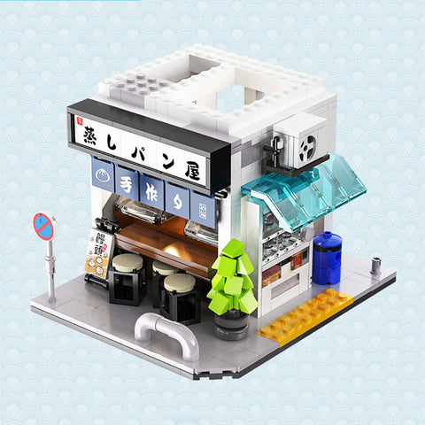 Buildiverse Japanese Building Blocks Tofu Bun house with USD light