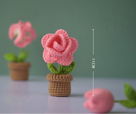 lavifer Wobbles Crochet Flowers Kit Wobbles Crochet Flowers Kit, Crochet  Kit for Beginners, Crochet Fake Potted Plants (Color : Daisy)