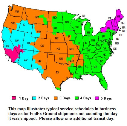 Image of shipping zones.