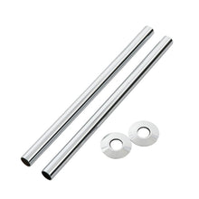 Load image into Gallery viewer, Arroll Radiator Pipe Sleeve Kits, Plated Pipe Covers  Shrouds  Collars - 300x44mm Polished Chrome
