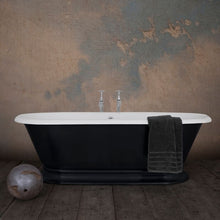 Load image into Gallery viewer, Hurlingham Shikara Cast Iron Freestanding Bath, Painted Roll Top Boat Bath - 1820x810mm
