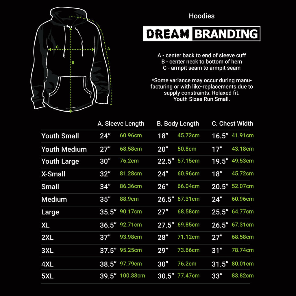 🏬 The Store - ALWAYS FREE SHIPPING! 🎵 - Dream: TC2 - Sizing Chart