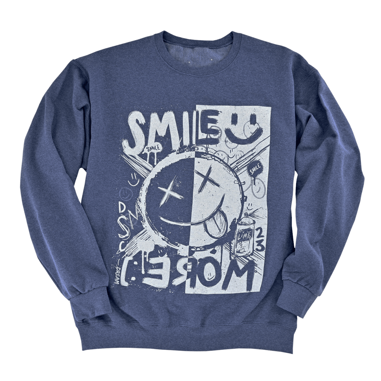 April MEMBERS ONLY Blue Smile More Sweatshirt - DREAM