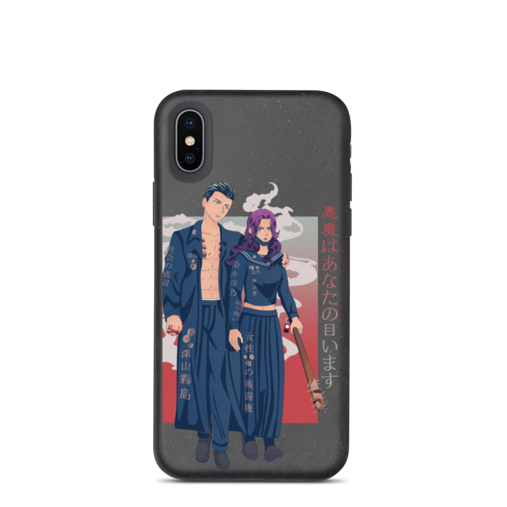 Yankii Couple Biodegradable Iphone Case Kaisuii Clothing