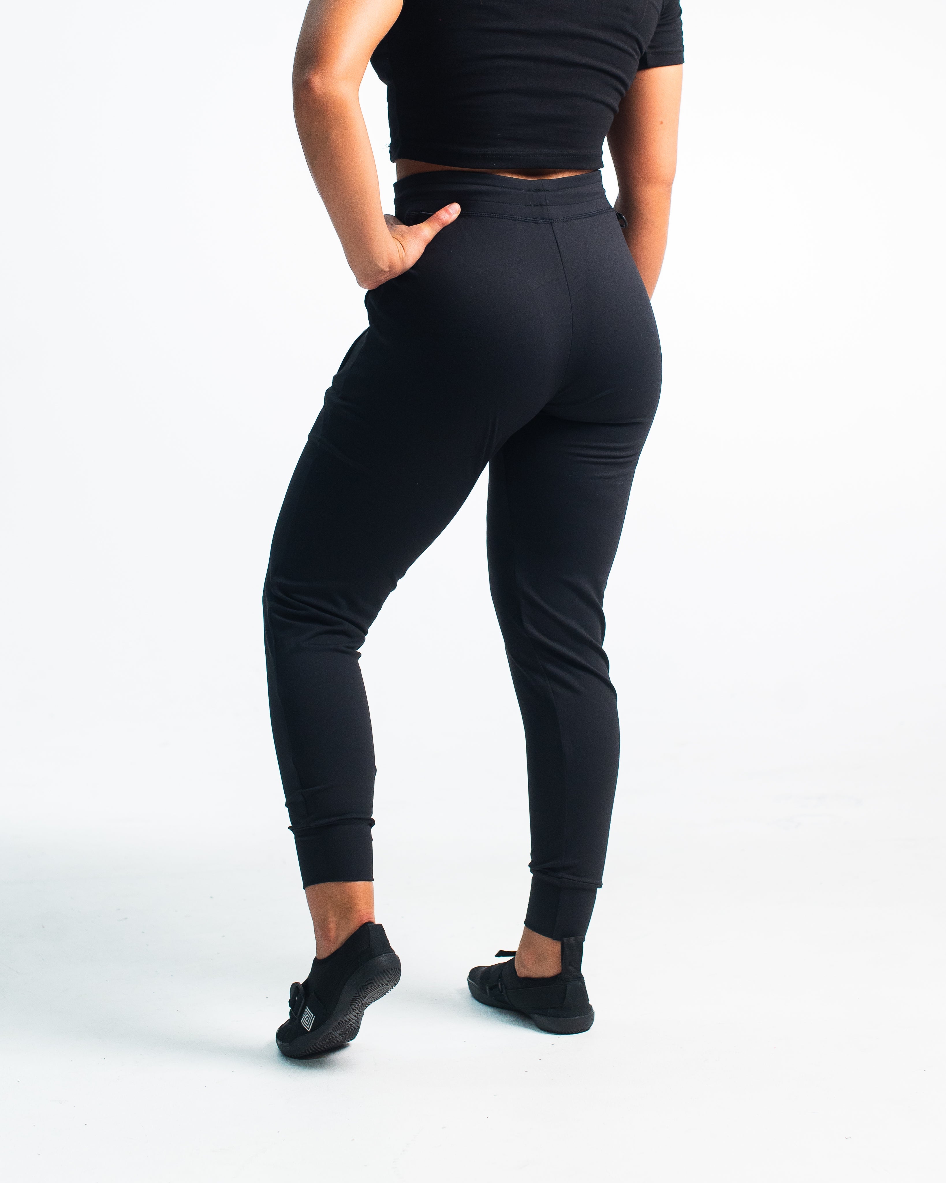 Defy Black Unisex Workout Joggers