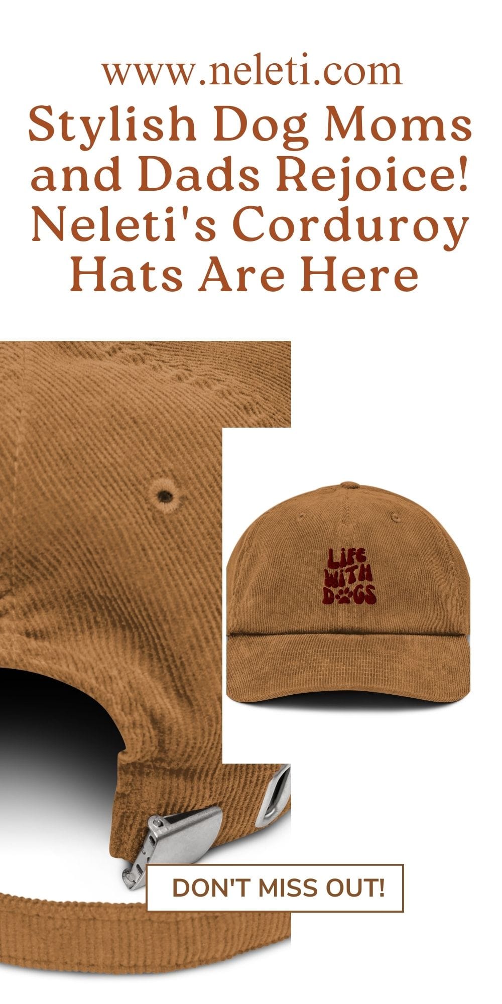 neleti.com-corduroy-hat-for-dog-lovers