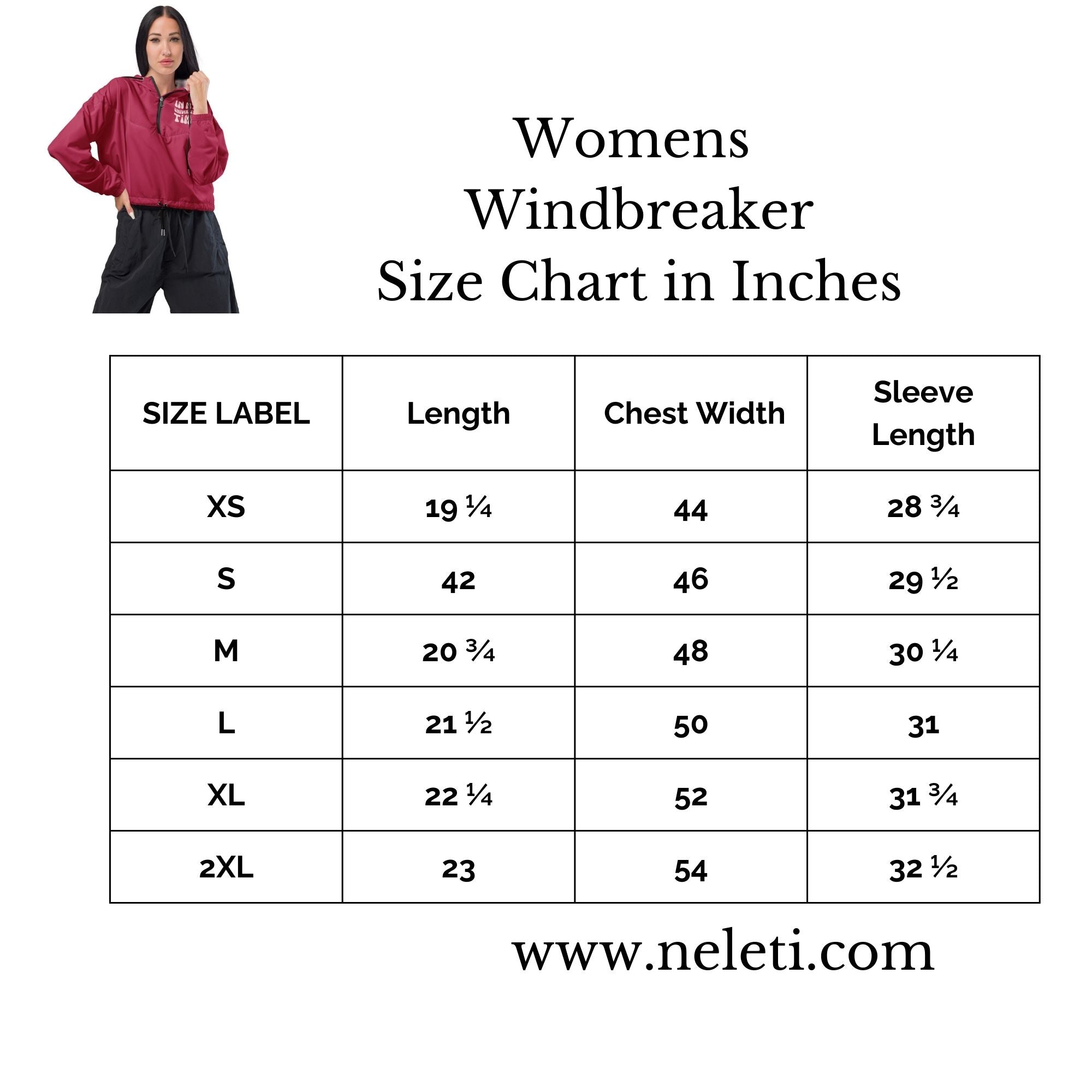 Women’s Windbreaker in Inches