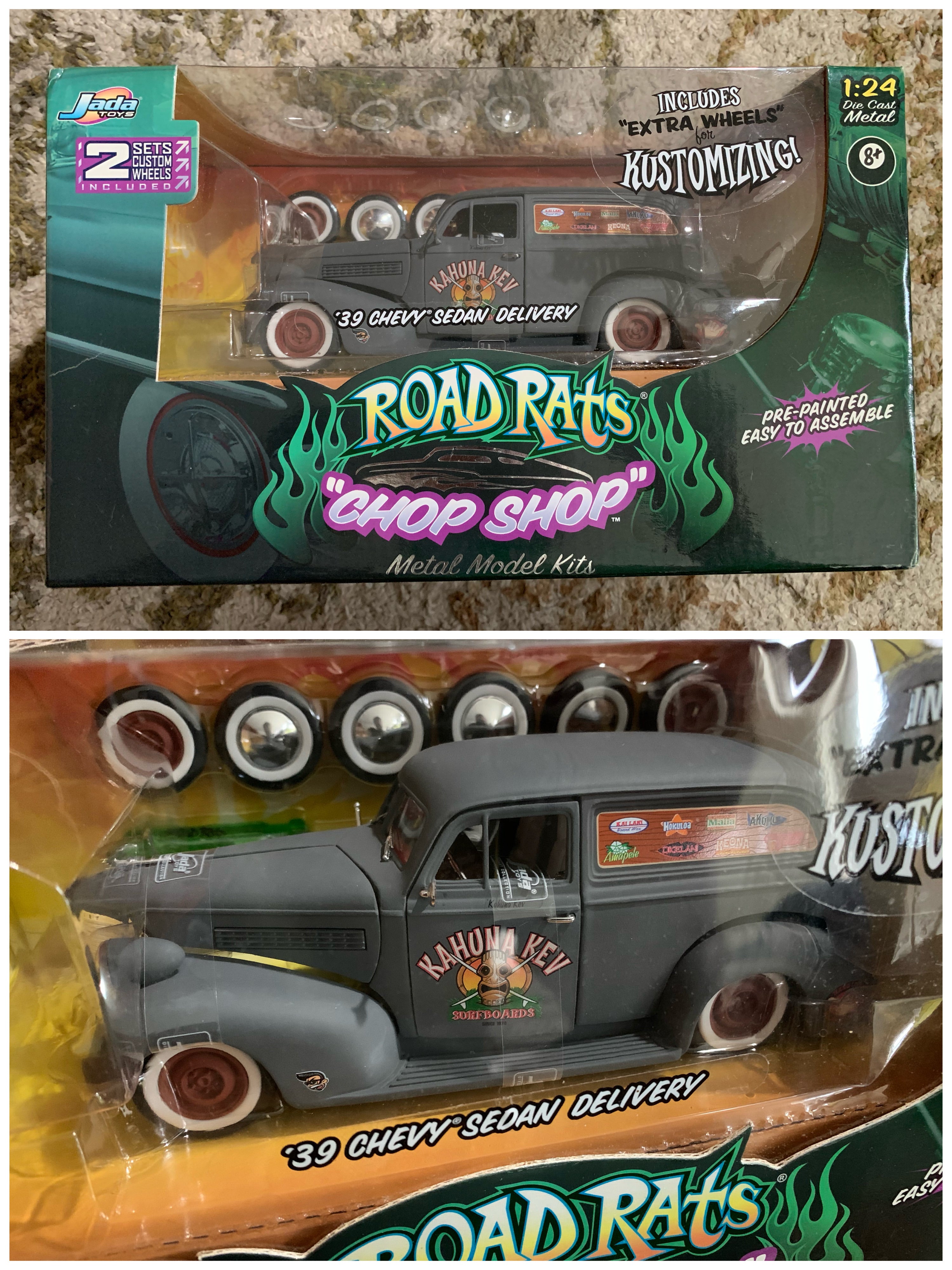 Jada Toys Road Rats 47 Chevy Fleetline 1:24 1:64 & Figure