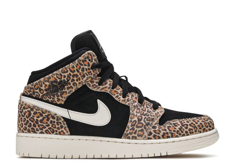 Jordan 1 Mid SE Leopard – Trendy Goose