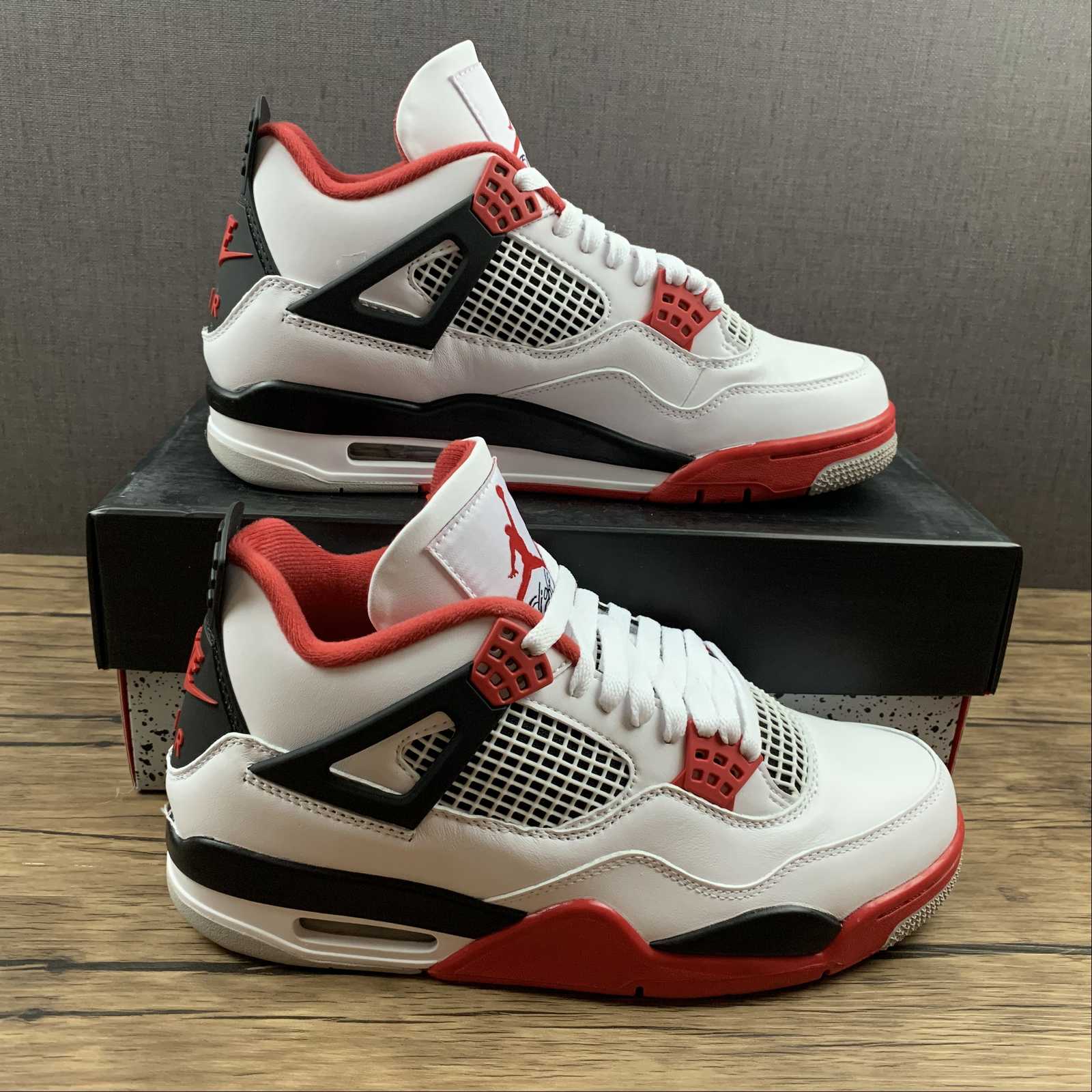 fire red 4 jordans