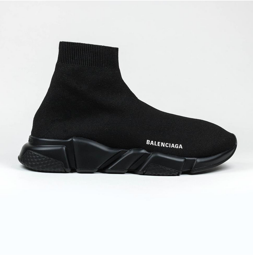 BALENCIAGA/SPEED KNIT SOCK TRIPLE BLACK 