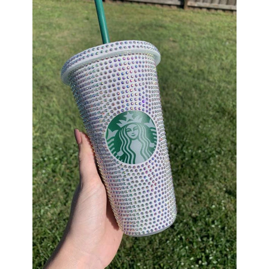 Starbucks Reusable Cold Cup Tumbler with Emerald Green Crystals