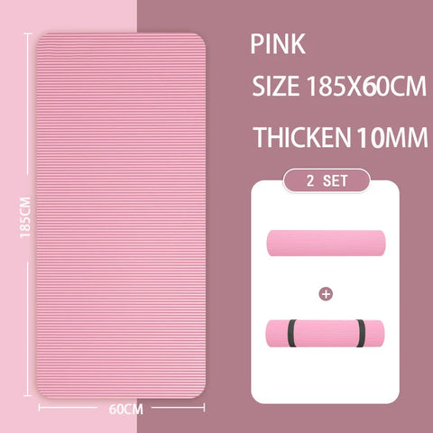 Yoga mat pink 173 x 61 x 0.4 cm  Online Shop Gonser - Sicher