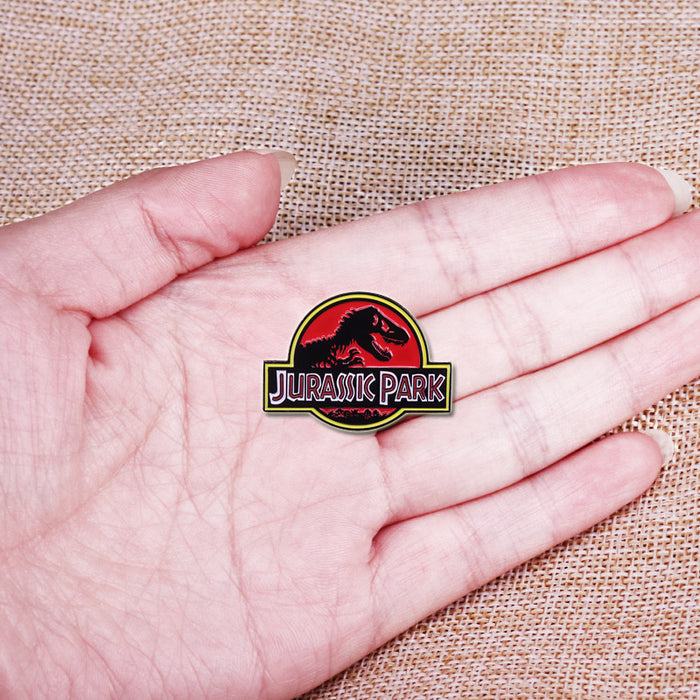 Jurassic Park Logo Enamel Pin — Shopenamel 