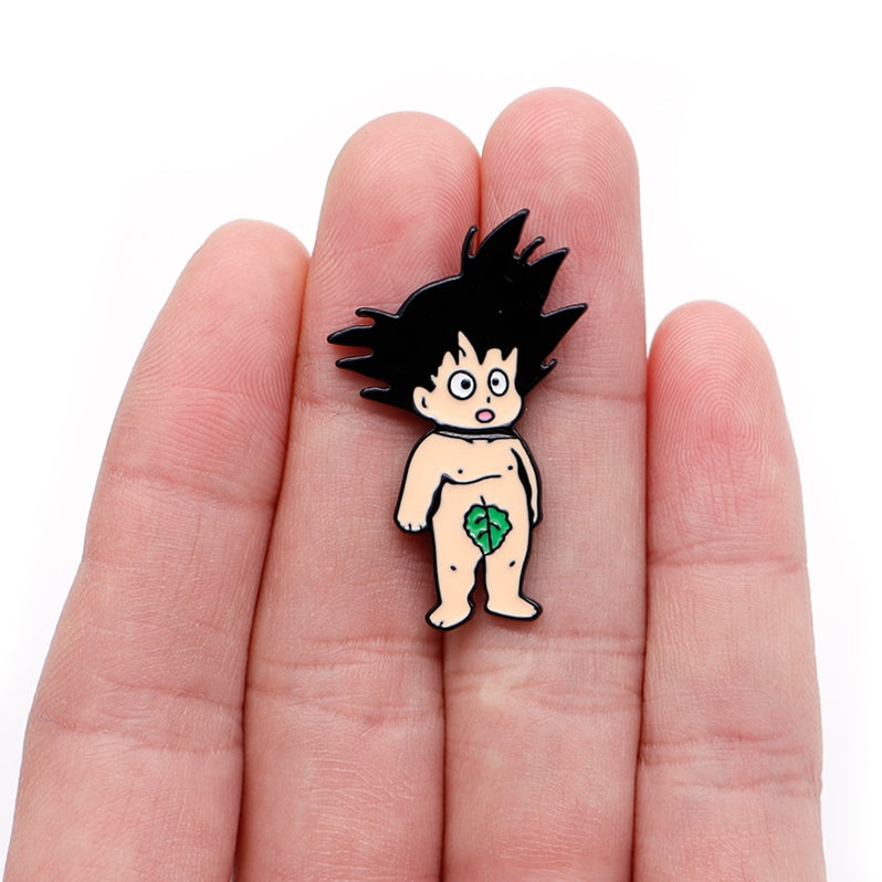 Dragon Ball Z Naked Son Goku Enamel Pin — Shopenamel 