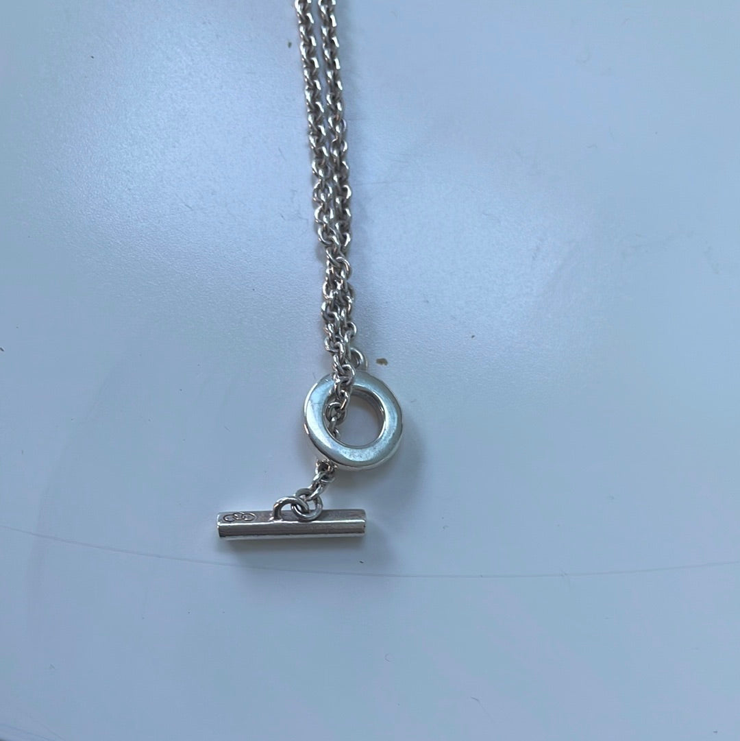 Genuine Links Of London Sterling Silver T Bar Necklace Preloved Pandora Boutique