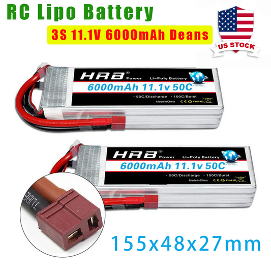 Batterie Lipo 3S 2200mah 11.1V 50C XT60 | Shop4makers Maroc
