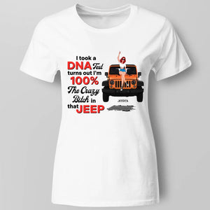100% Jeep DNA Off-Road Car Personalized Shirt - Gift For Jeep Car Lovers - Jeep Girl Shirts, Hoodie - TeeFonix