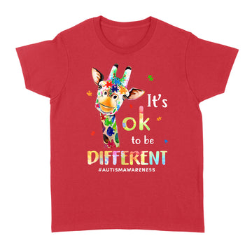 Giraffe Autism Awareness Acceptance Women Kid Its Ok To Be