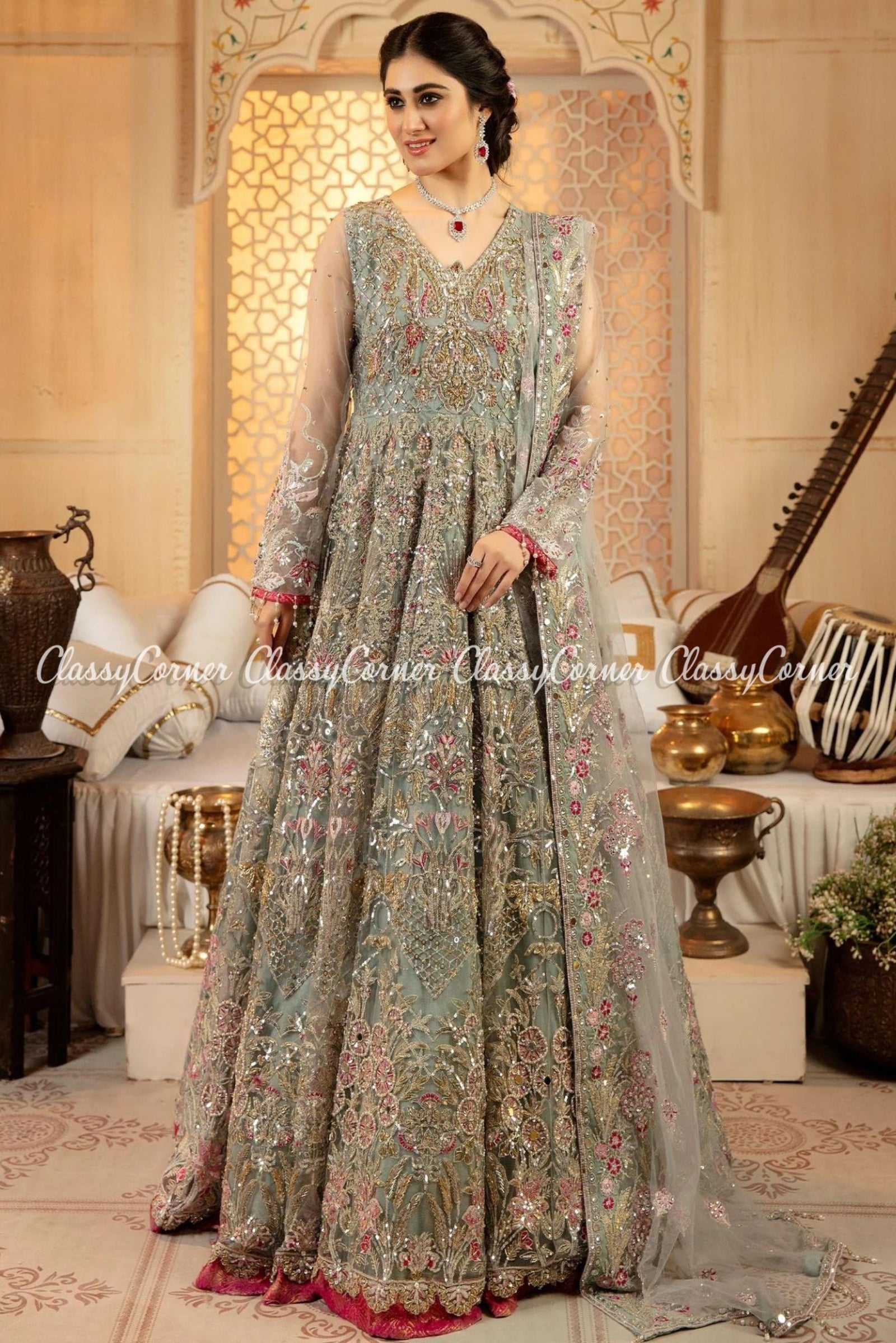 Pakistani Gowns & Frocks Online in USA – SheikhNStyle