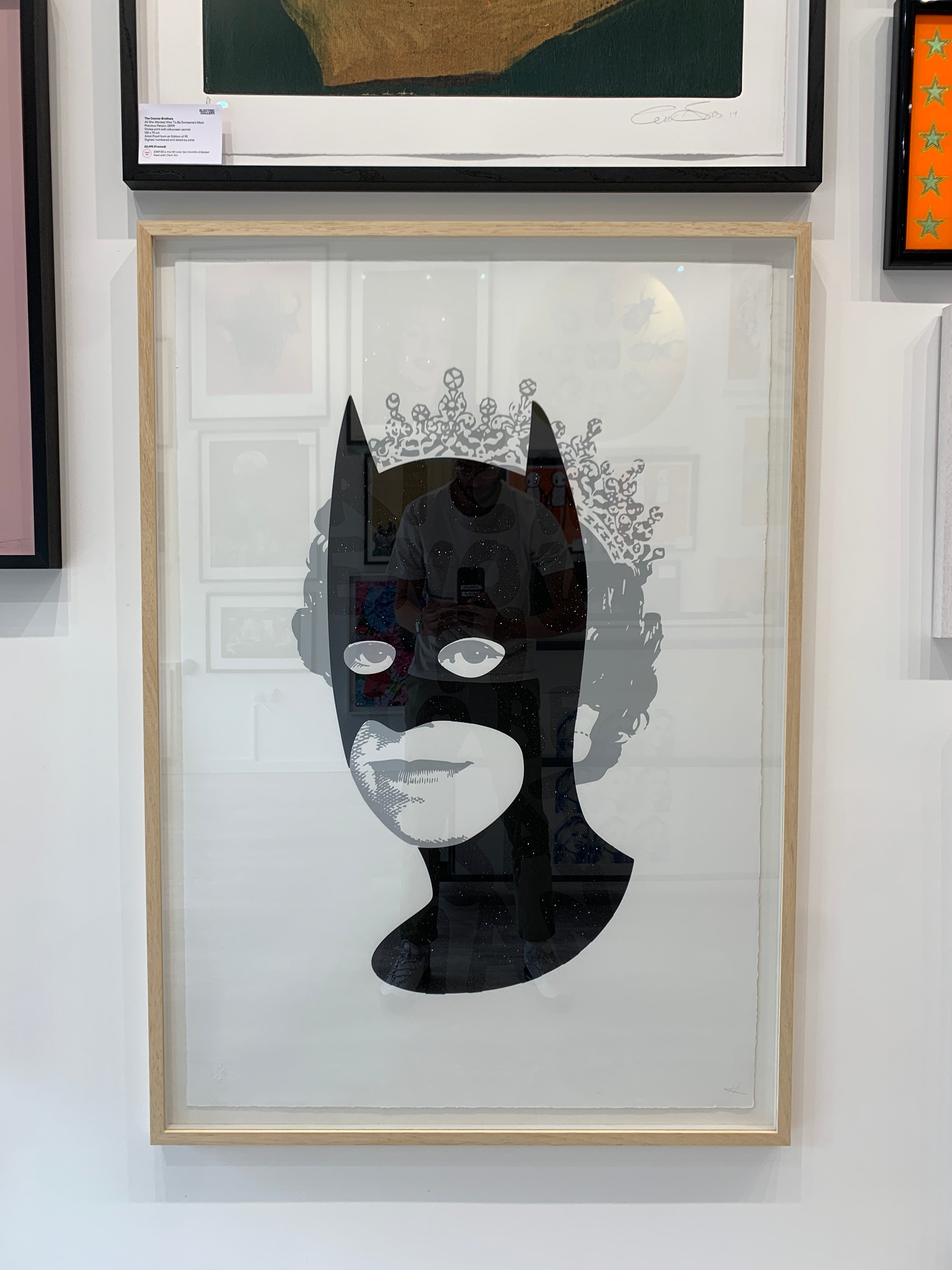 Rich Enough to be Batman - Large Black Diamond Glitter (Framed) - Electric  Gallery