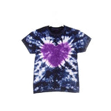 Tie Dye Short Sleeve T Shirt Heart Crinkle Sizes Infant Toddler Youth Adult - ID 91115.3