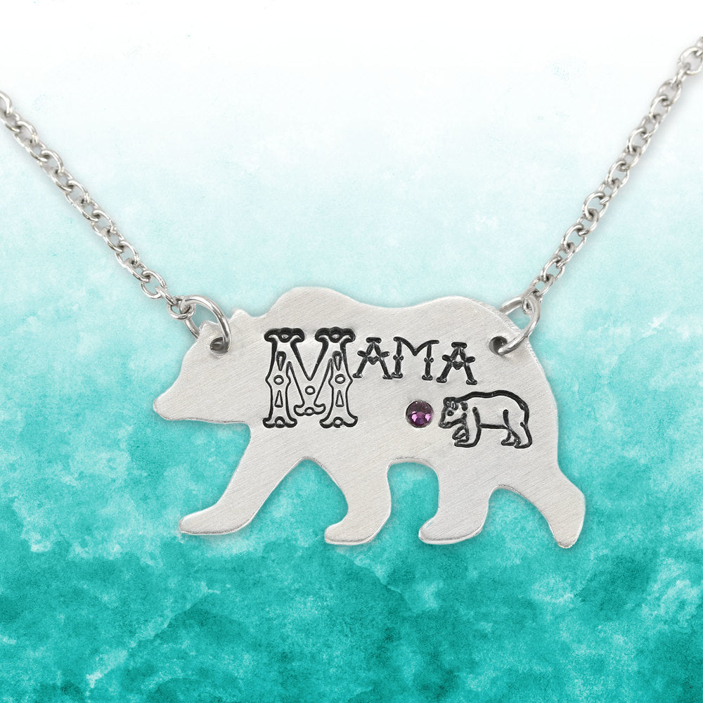 Personalized Mama Bear Mother Necklace Custom 1-9 Name Charms, Mother's Day  Jewelry Gifts for Grandma from Daughter Son Husband – Giftsparkes