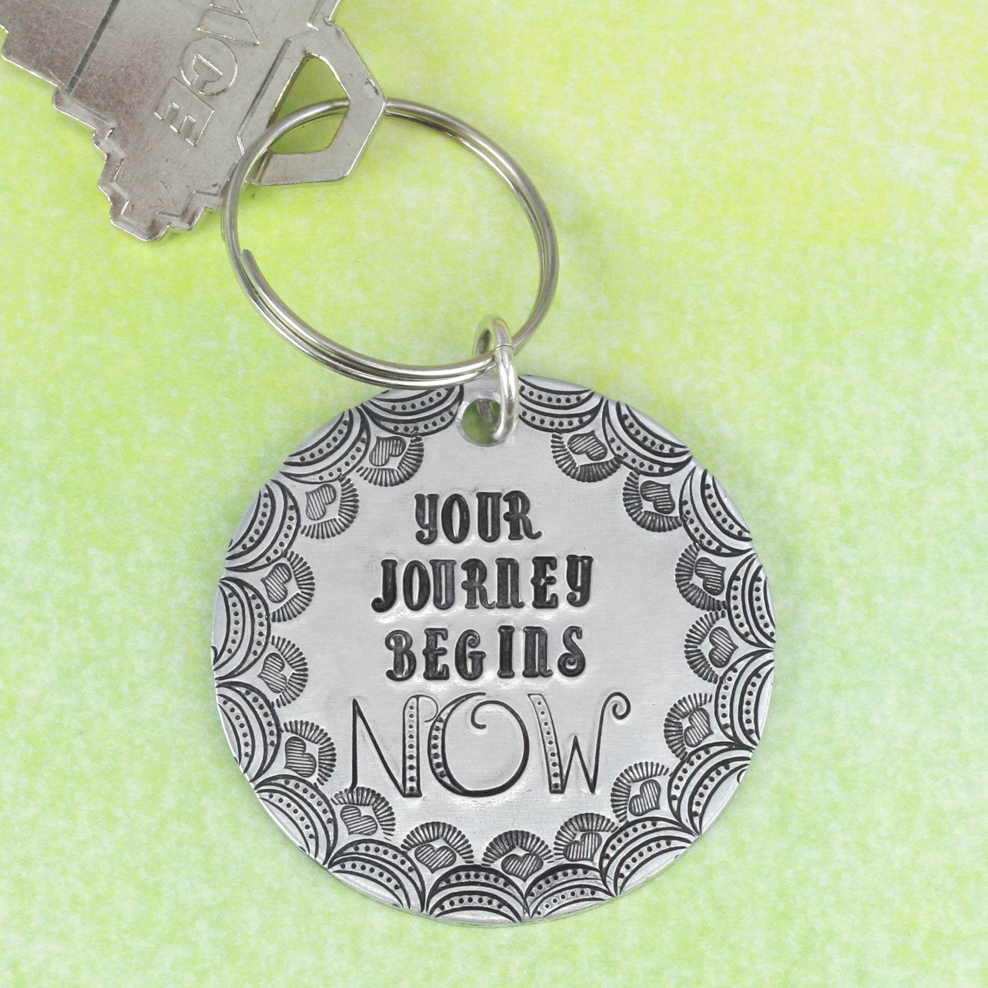 metal stamped keychain