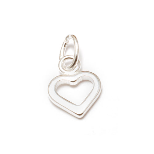 Sterling Silver Script Letter Charm L, 24 Gauge