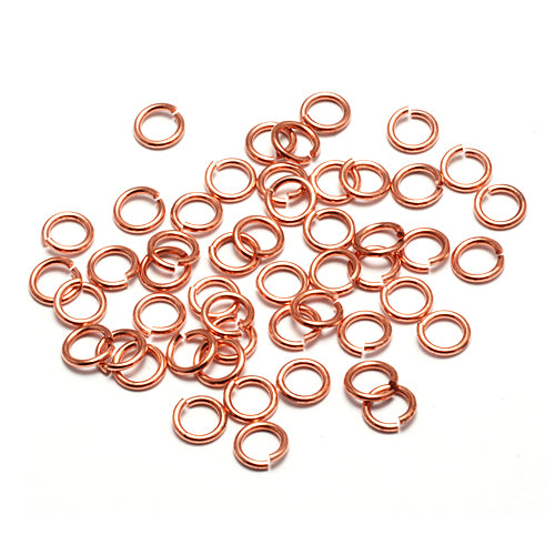 Copper 3mm I.D. 18 Gauge Jump Rings, 1/2 oz (~160 rings) – Beaducation